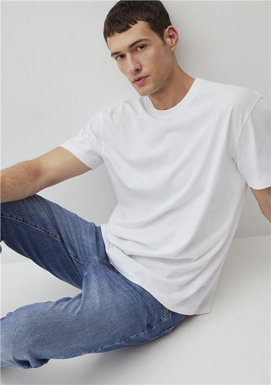 Mavi M066249-620 Beyaz Erkek T-Shirt