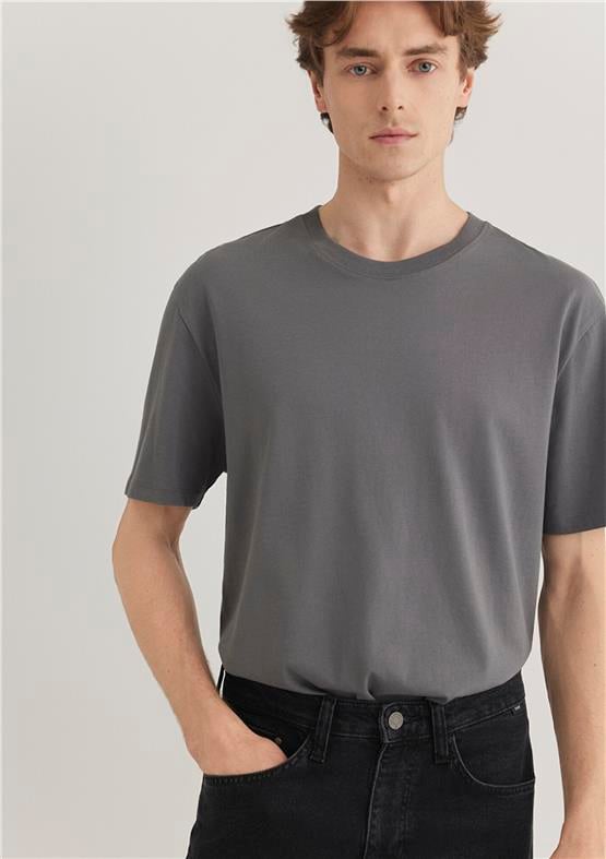 Mavi M066249-86569 Lava Smoke Comfort Erkek Loose Kısa Kol T-Shirt