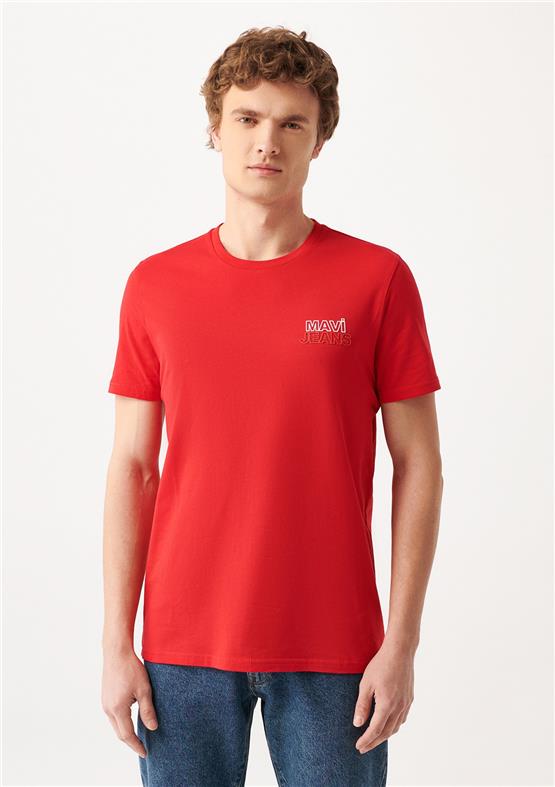 Mavi M066843099 Çin Kırmızısı Erkek T-Shirt