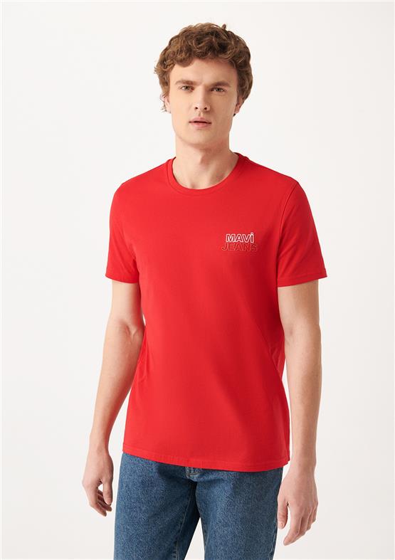 Mavi M066843099 Çin Kırmızısı Erkek T-Shirt