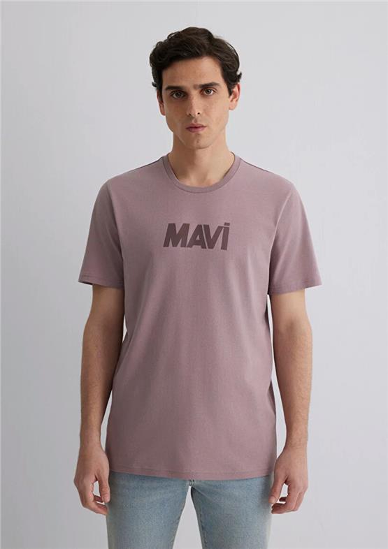 Mavi M066846-89596 Toadstool Erkek Slim Mavi Baskılı T-Shirt