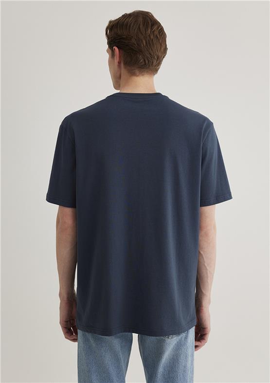 Mavi M067074-33207 Gece Lacivert Erkek Logo Nakışlı T-Shirt