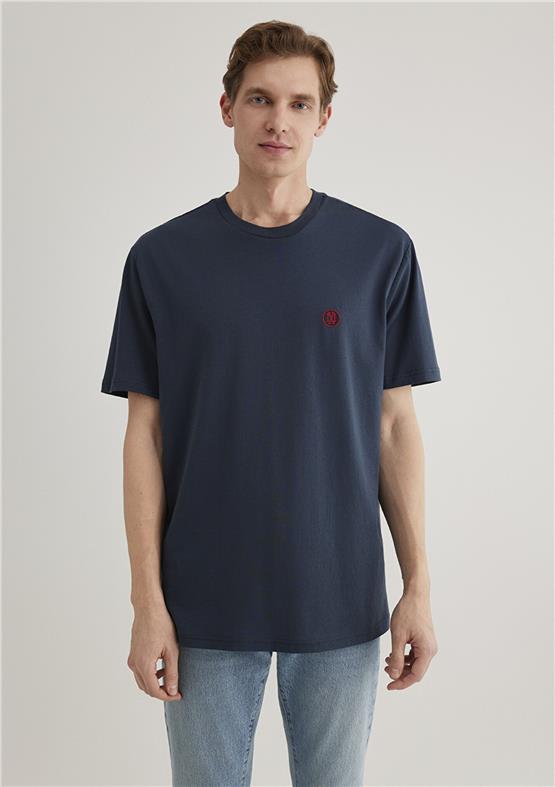 Mavi M067074-33207 Gece Lacivert Erkek Logo Nakışlı T-Shirt
