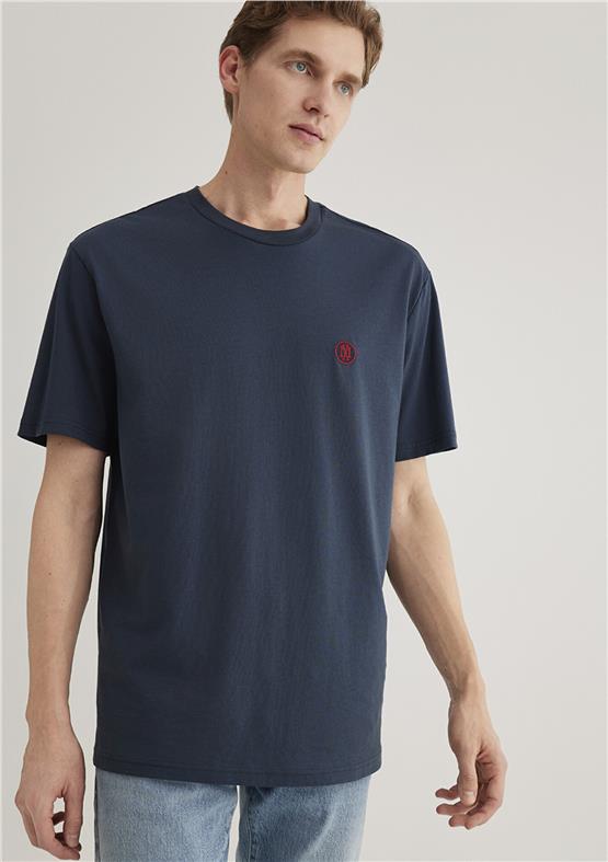 Mavi M067074-33207 Gece Lacivert Erkek Logo Nakışlı T-Shirt