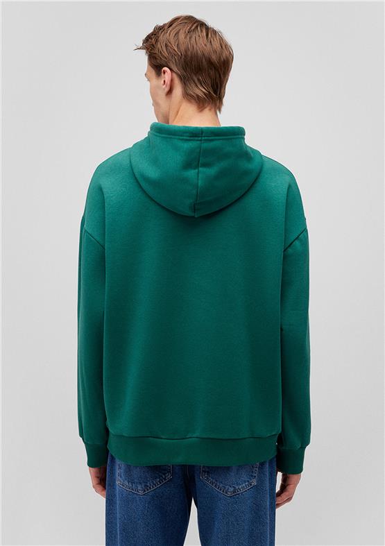 Mavi M067149-71874 Zümrüt Yeşil Erkek Oversize Kapuşonlu Logo Sweatshirt