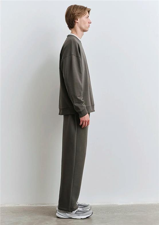 Mavı M0S10405-71542 Black Olıve Erkek Modellı Bısıklet Yaka Oversıze Sweatshırt