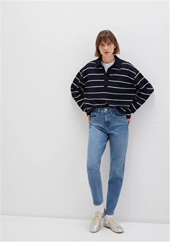 Mavı M100277-90993 Cındy Mıd Indıgo Denım Kadın Mom Jeans Denım Pantolon