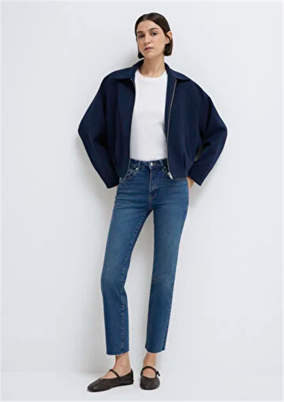 Mavı M101048-85290 Vıola Dark Brushed Premıum Blue Kadın Slım Straıght Denım Pantolon