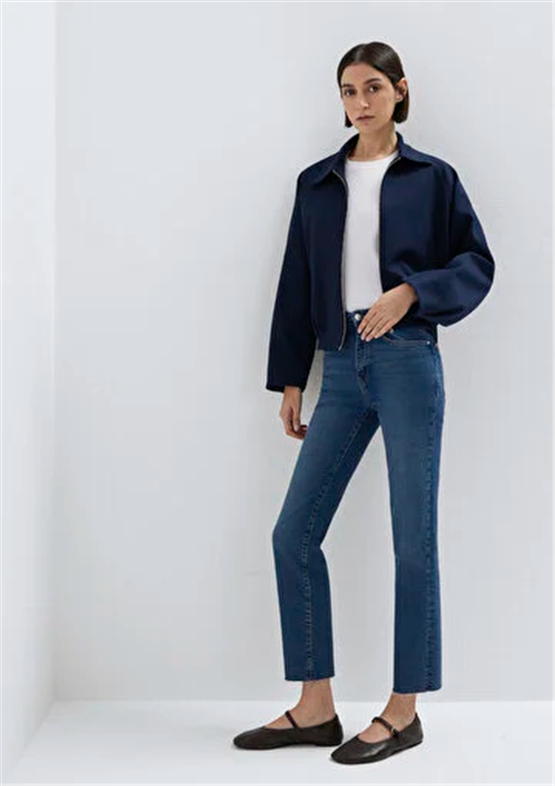 Mavı M101048-85290 Vıola Dark Brushed Premıum Blue Kadın Slım Straıght Denım Pantolon