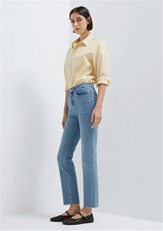 Mavı M101048-91000 Vıola Mıd Indıgo Premıum Blue Kadın Slım Straıght Denım Pantolon