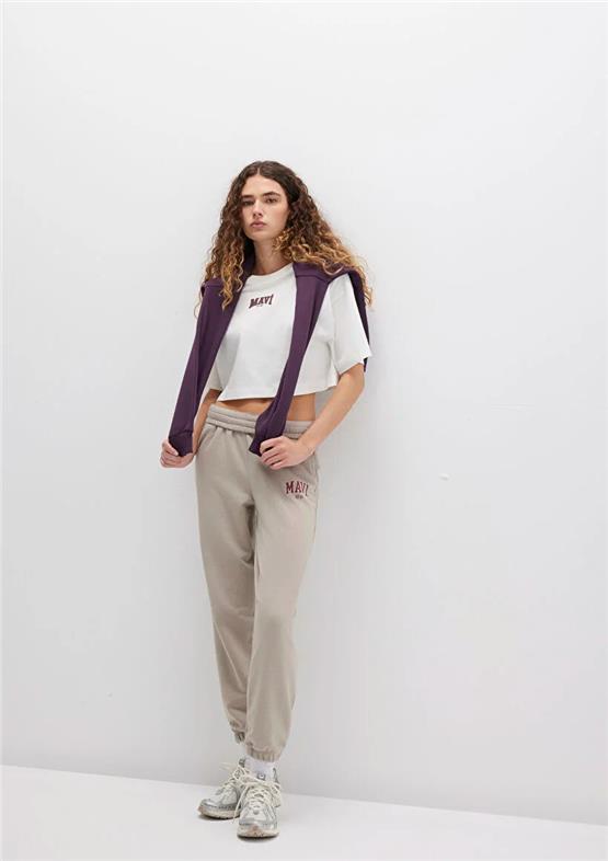 Mavı M1010757-70112 Cakmaktası Grı Kadın Straıght Esofman Alt