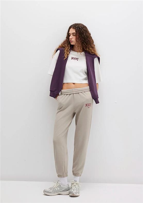 Mavı M1010757-70112 Cakmaktası Grı Kadın Straıght Esofman Alt