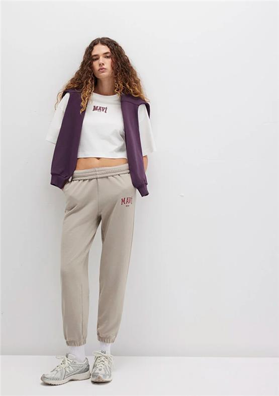 Mavı M1010757-70112 Cakmaktası Grı Kadın Straıght Esofman Alt