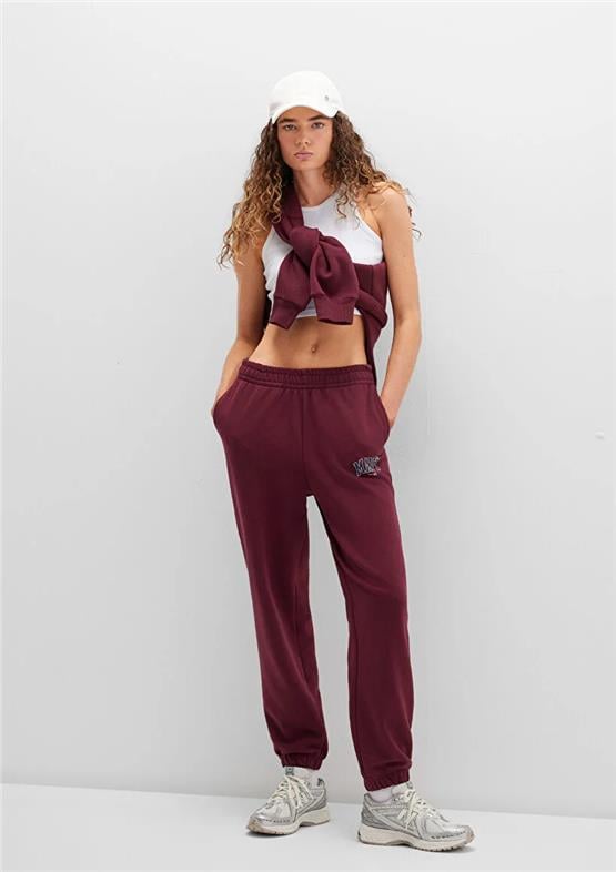 Mavı M1010757-90705 Maroon Banner Kadın Straıght Esofman Alt