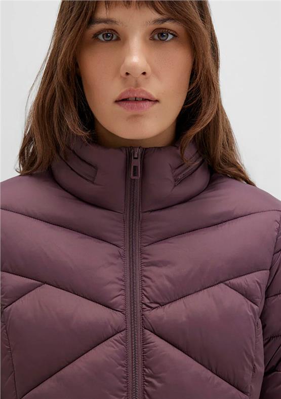 Mavı M110698-70260 Huckleberry Kadın Slım Dık Yaka Sısme Mont