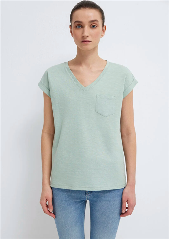 Mavi Y26 M1600961-71780 Küf Yeşilı Kadın T-shirt