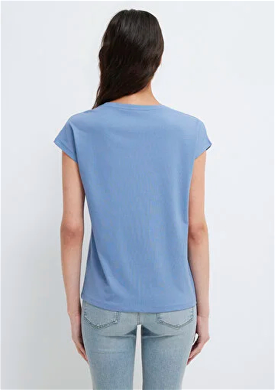 Mavi Y26 M1613717-70728 İnfinity Kadın Regular Kelebek Baskılı T-shirt