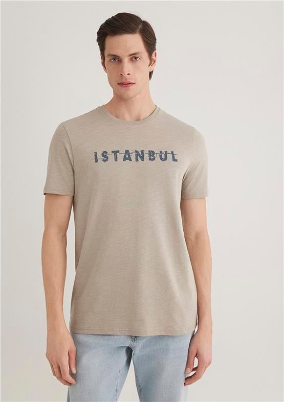 Mavi M66282-31935 Açık Gri Erkek İstanbul T-Shirt