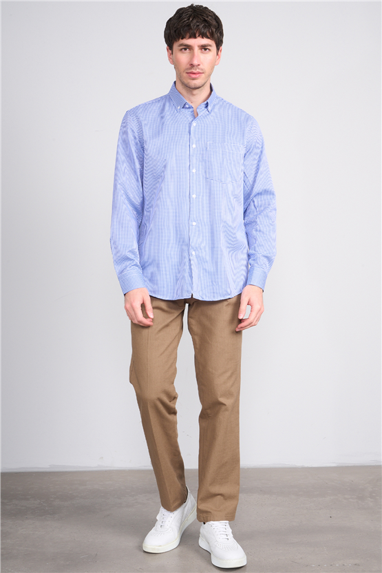 Mentality 2491 Erkek Uzun Kol Soft Regular Gömlek Karışık Renk