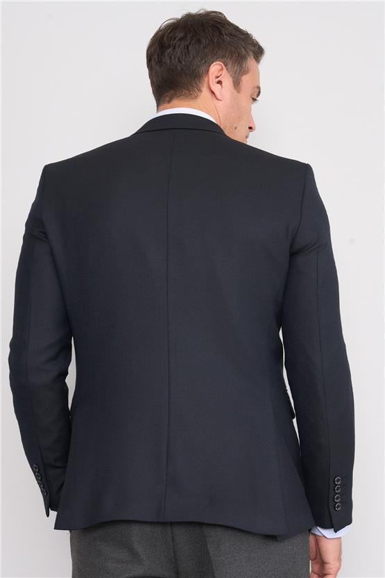 Mentality 4269 Erkek Slim Fit Yünter Ceket Siyah