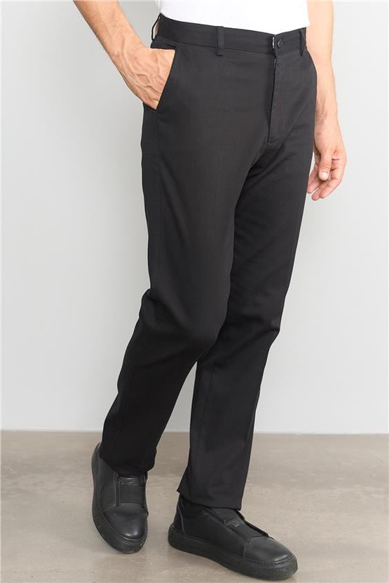 Mentality 6368 Erkek Molfoy Yan Cep Pantolon Siyah