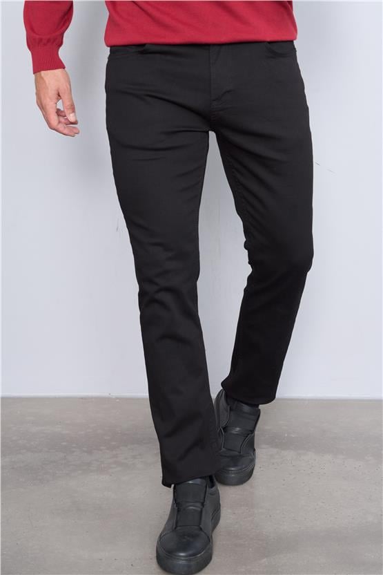Mentality 6380B Erkek Aksan 5 Cep Pantolon Siyah
