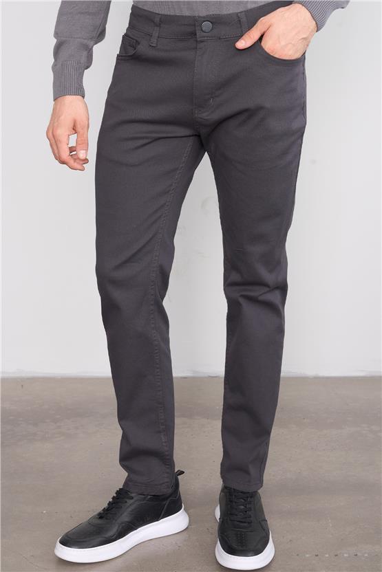 Mentality 6380B Erkek Aksan 5 Cep Pantolon Füme