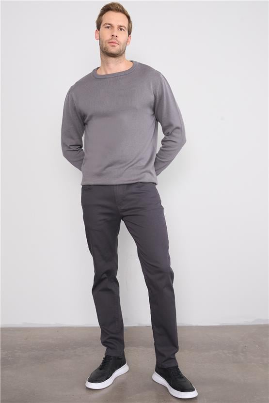 Mentality 6380B Erkek Aksan 5 Cep Pantolon Füme