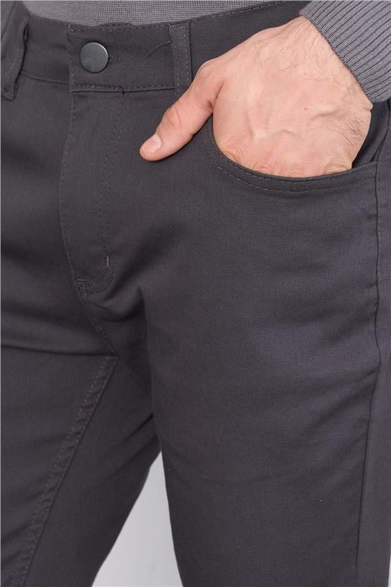 Mentality 6380B Erkek Aksan 5 Cep Pantolon Füme