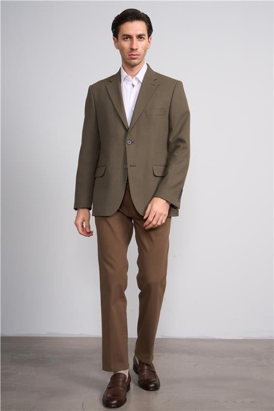 Mentality 6417 Erkek Julıa Gabardin Regular Yan Cep Pantolon Kahve