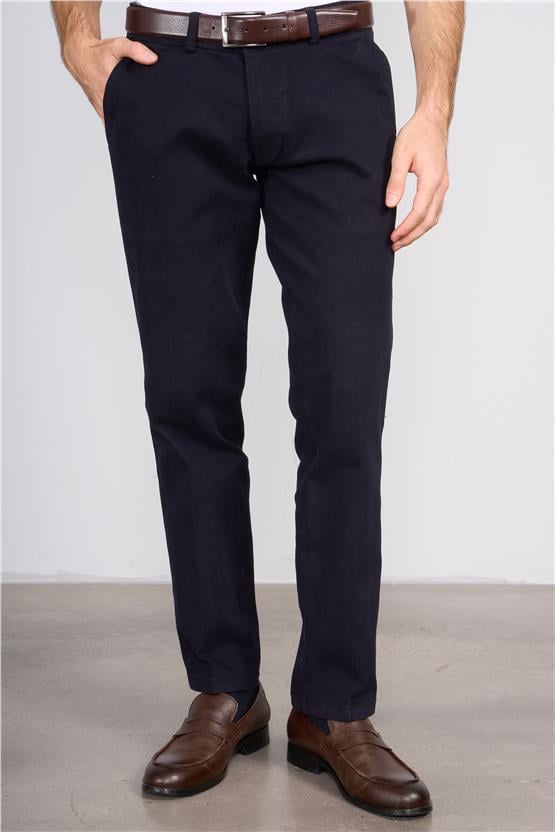 Mentality 6417 Erkek Julıa Gabardin Regular Yan Cep Pantolon Lacivert