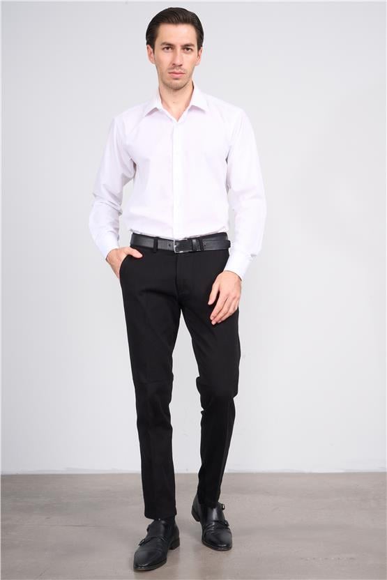 Mentality 6417 Erkek Julıa Gabardin Regular Yan Cep Pantolon Siyah