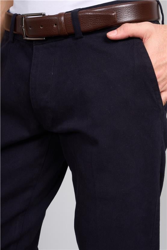 Mentality 6417 Erkek Julıa Gabardin Regular Yan Cep Pantolon Lacivert