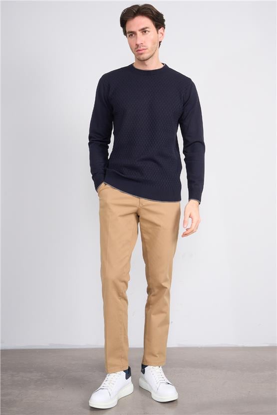 Mentality 6422 Erkek Kaya Regular Yan Cep Pantolon Camel