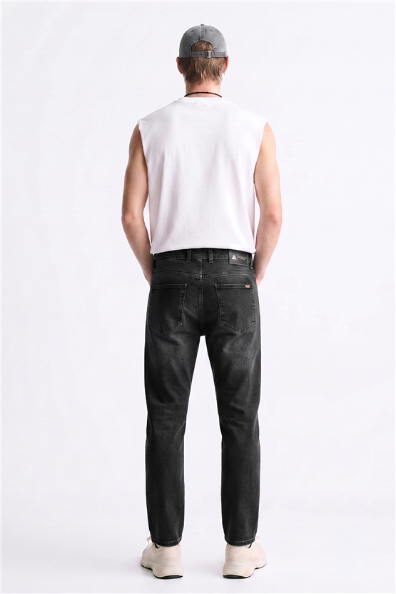 Mentality 6443 Erkek Proton Slim Fit Kot Pantolon Koyu Gri