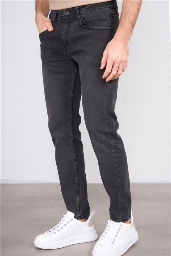 Mentality 6443 Erkek Proton Slim Fit Kot Pantolon Antrasit