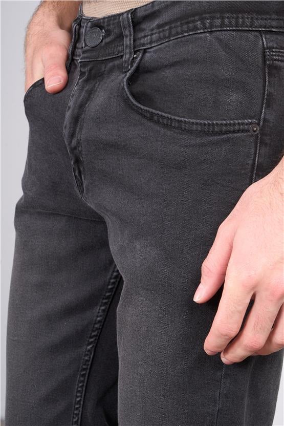 Mentality 6443 Erkek Proton Slim Fit Kot Pantolon Antrasit