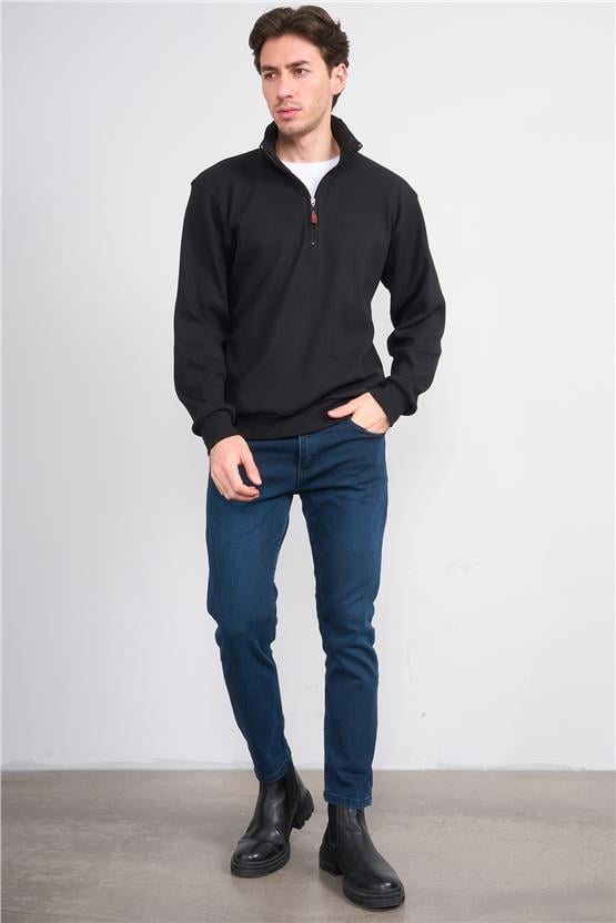 Mentality 6443 Erkek Proton Slim Fit Kot Pantolon Koyu Mavi