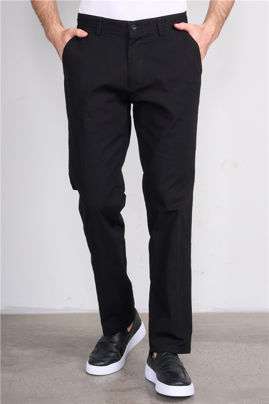 Mentality 6445 Erkek Bermuda Yan Cep Pantolon Siyah