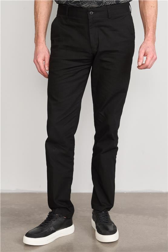 Mentality 6445 Erkek Bermuda Yan Cep Pantolon Siyah