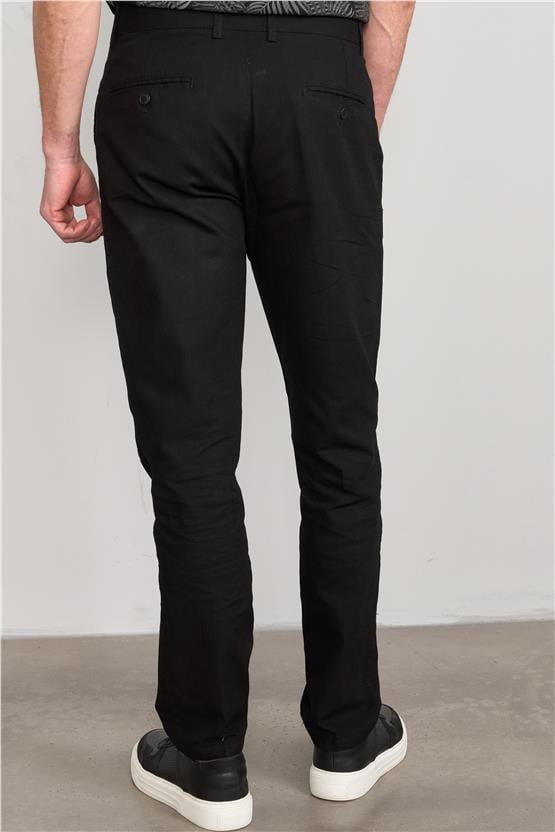 Mentality 6445 Erkek Bermuda Yan Cep Pantolon Siyah