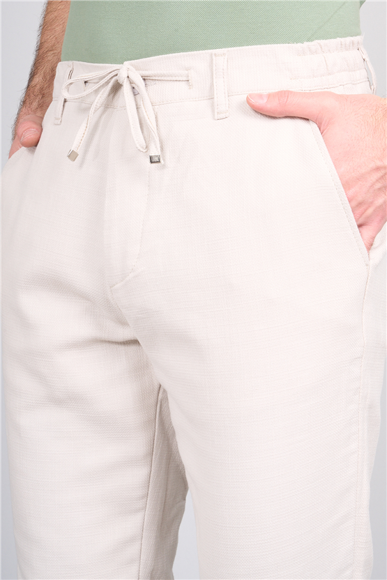 Mentality 6602 Erkek Jogger Pantolon Açık Bej