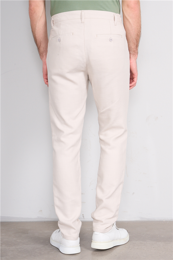 Mentality 6602 Erkek Jogger Pantolon Açık Bej