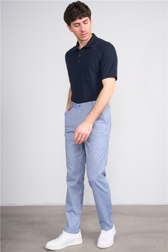 Mentality 6610 Erkek Yan Cep Pantolon Mavi