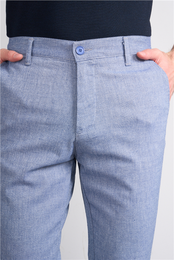 Mentality 6610 Erkek Yan Cep Pantolon Mavi