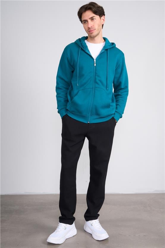 Mentality 6662 Erkek Regular Waffle Yan Cep Pantolon Siyah