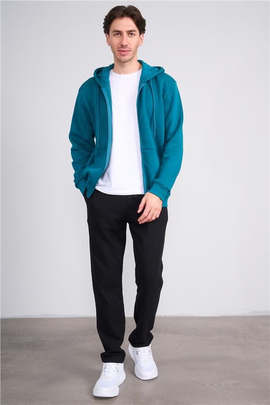 Mentality 6662 Erkek Regular Waffle Yan Cep Pantolon Siyah