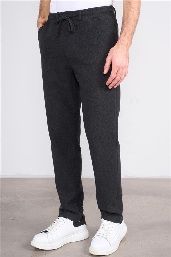 Mentality 6662 Erkek Regular Waffle Yan Cep Pantolon Antrasit