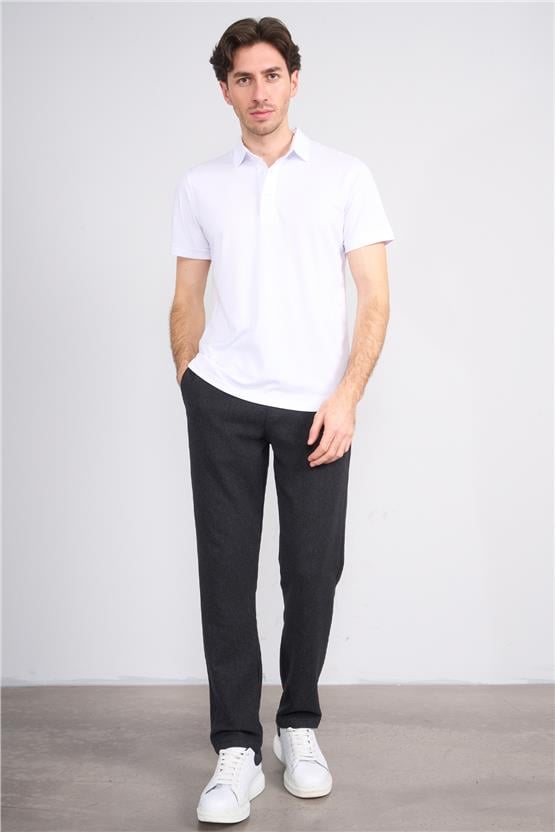 Mentality 6662 Erkek Regular Waffle Yan Cep Pantolon Antrasit