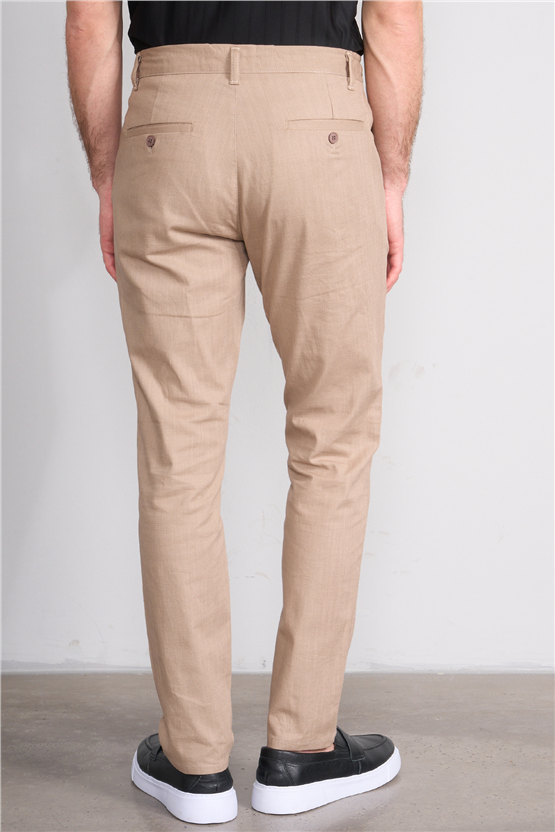 Mentality 6679 Erkek Jogger Pantolon Açık Bej